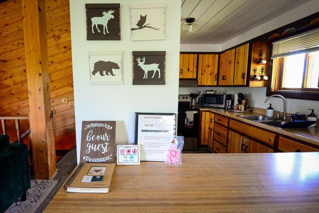 Cozy Cabin With Hottub At Cloverdale Cabins 欣克利 外观 照片
