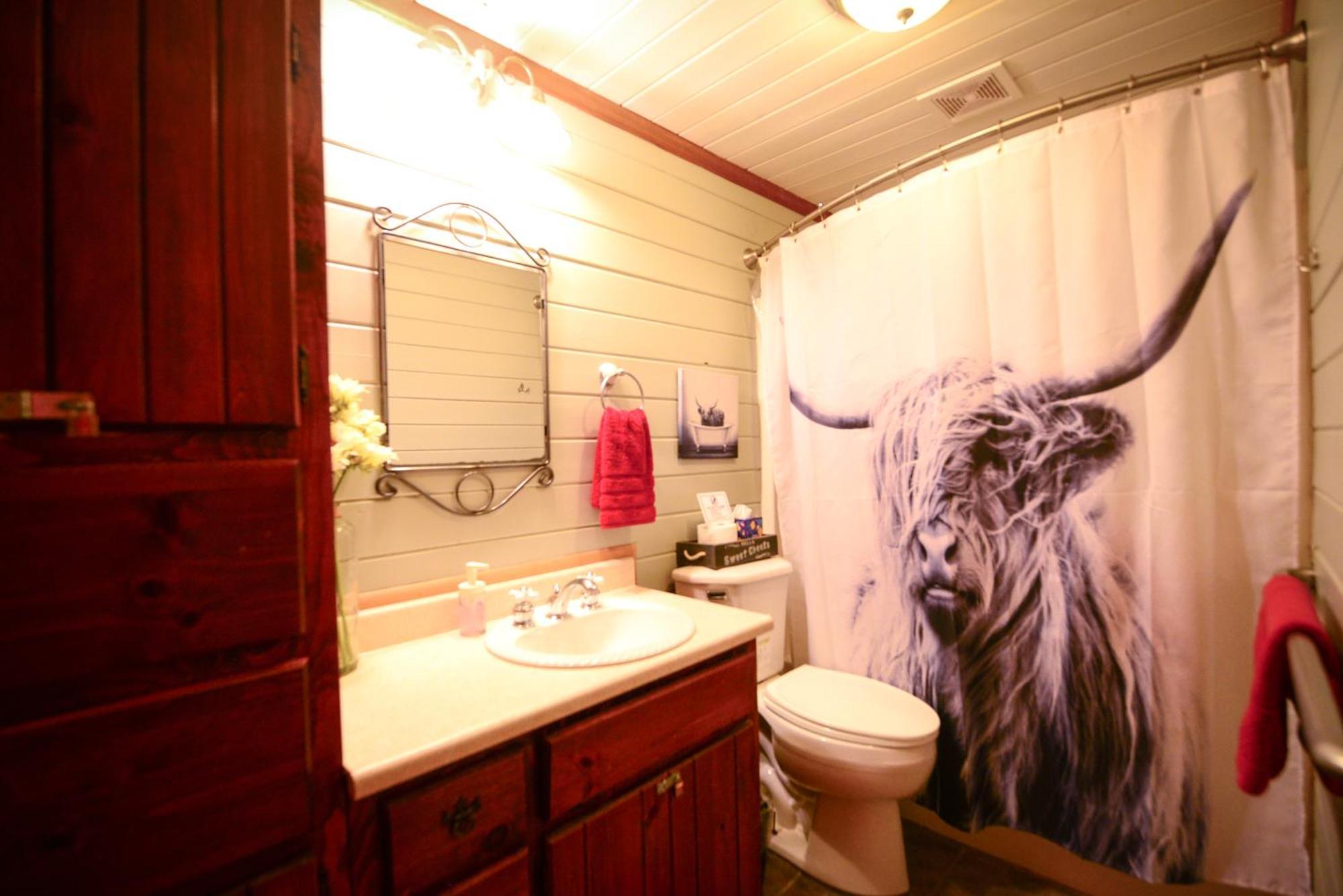 Cozy Cabin With Hottub At Cloverdale Cabins 欣克利 外观 照片